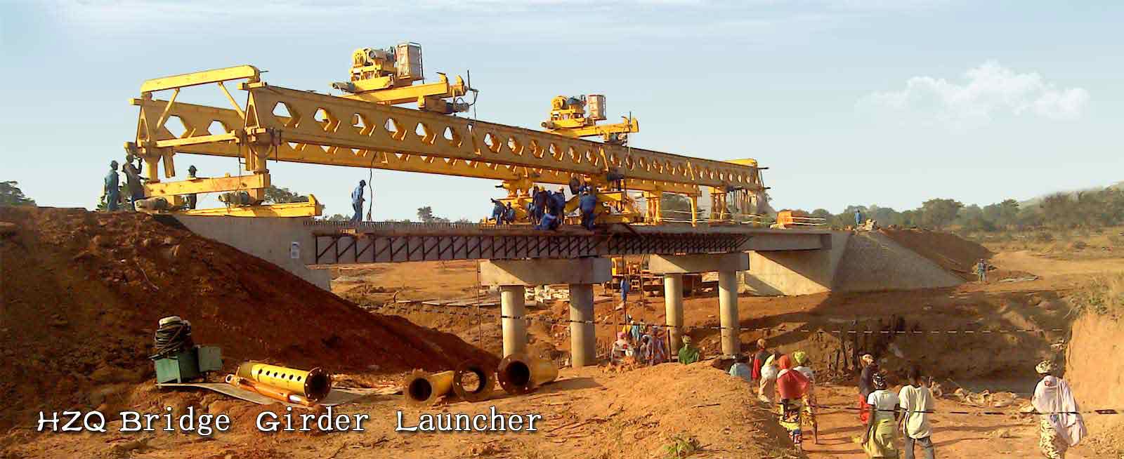 Bridge Girder Launcher for Tunnels