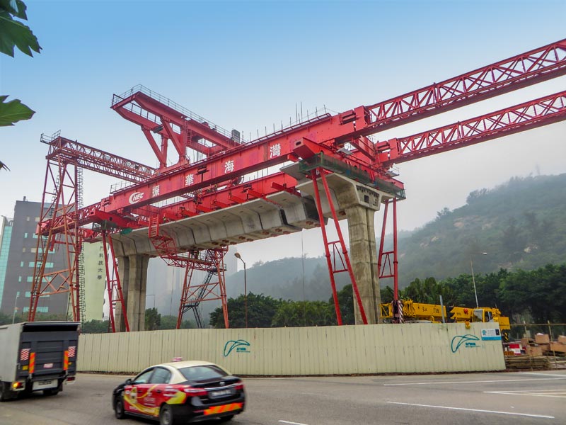 Segment Assembled Bridge Girder Launcher